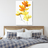 Abstrakter Blumenhintergrund Leinwanddruck (Insitu (Schlafzimmer))
