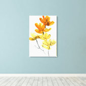 Abstrakter Blumenhintergrund Leinwanddruck (Insitu (Holzboden))