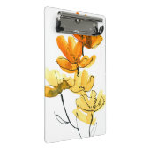 Abstrakter Blumenhintergrund Mini Klemmbrett (Schrägansicht)