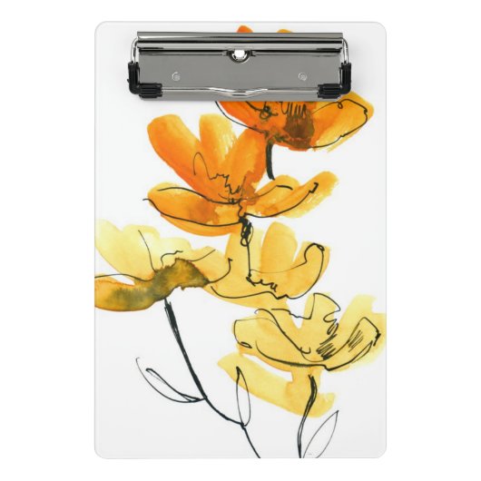 Abstrakter Blumenhintergrund Mini Klemmbrett (Vorderseite)