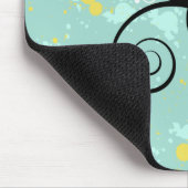 Abstrakter Blumenhintergrund Mousepad (Ecke)