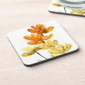 Abstrakter Blumenhintergrund Untersetzer (Linke Seite)