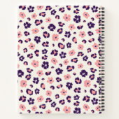 Abstrakter Blumenleopard Notizblock (Rückseite)