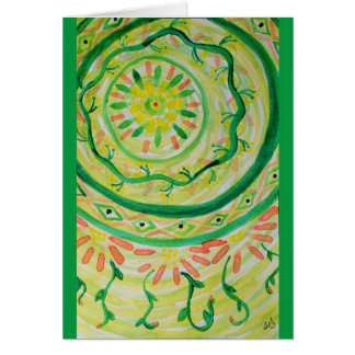 Abstrakter Blumenmandala Watercolor