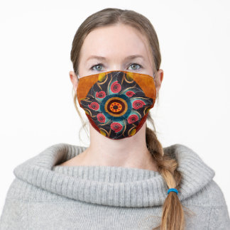 Abstrakter Blumenmuster Mund-Nasen-Maske Aus Stoff