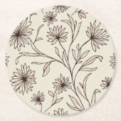 Abstrakter blumenreicher Untersetzer (Vorderseite)