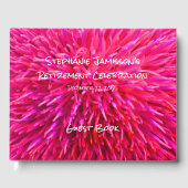 Abstrakter Blumenspeicher für das Party Gästebuch (Vorderseite)