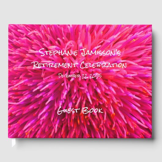 Abstrakter Blumenspeicher für das Party Gästebuch (Vorderseite)