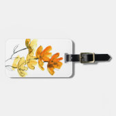 Abstrakter Blumenuntergrund Gepäckanhänger (Vorderseite horizontal)