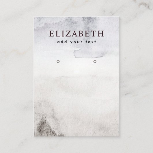 Abstrakter Boho Beach Earring Display Visitenkarte (Vorderseite)