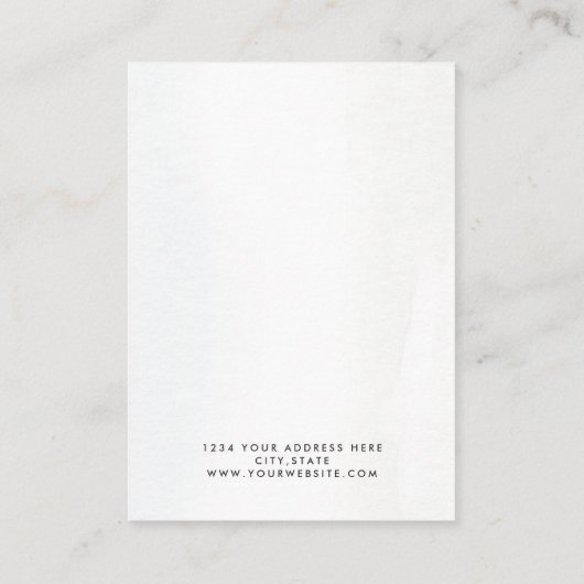 Abstrakter Boho Beach Earring Display Visitenkarte (Rückseite)