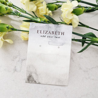 Abstrakter Boho Beach Earring Display Visitenkarte