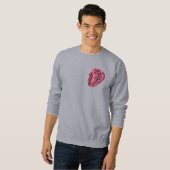 Abstrakter Boho-Farbfleck mit Wildblumen Sweatshirt (Vorne ganz)