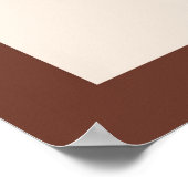 Abstrakter Boho Style Foliage Leaf Botanisch Poster (Ecke)