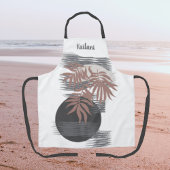 Abstrakter Boho Tropical Style Personalisierte Sch Schürze