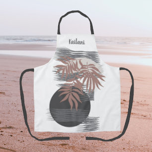 Abstrakter Boho Tropical Style Personalisierte Sch Schürze