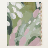 Abstrakter Botanischer Blush Grün Planer (Rückseite)