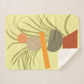 Abstrakter botanischer Genuss Sherpadecke (Vorderseite (Horizontal))