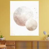 Abstrakter Botanischer Mond Leinwanddruck (Insitu (Wohnzimmer))