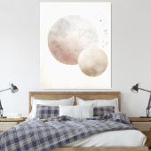 Abstrakter Botanischer Mond Leinwanddruck (Insitu (Schlafzimmer))