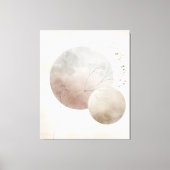Abstrakter Botanischer Mond Leinwanddruck (Vorderseite)