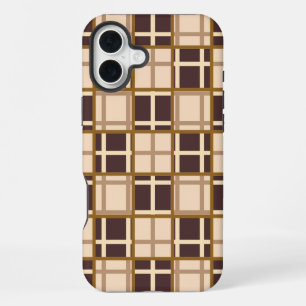 Abstrakter Braun-Töne iPhone 16 Plus Hülle