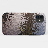 Abstrakter brauner und silbergrauer Snakeskin-Effe Case-Mate iPhone Hülle (Rückseite (Horizontal))