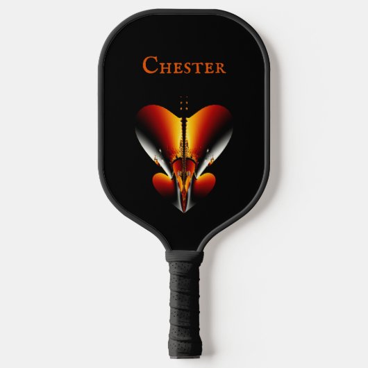 Abstrakter Bronzeschild Pickleball Schläger (Vorderseite)