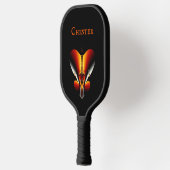 Abstrakter Bronzeschild Pickleball Schläger (Links)