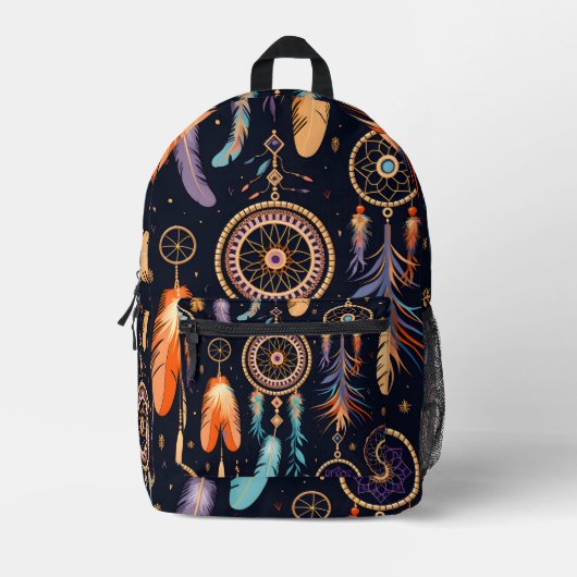 Abstrakter bunter Dreamcatcher Bedruckter Rucksack (Vorderseite)