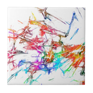 Abstrakter bunter Entwurf Fliese