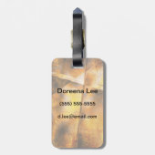 abstrakter bunter Hintergrund der Kunst Gepäckanhänger (Rückseite vertikal)