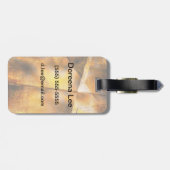 abstrakter bunter Hintergrund der Kunst Gepäckanhänger (Rückseite horizontal)