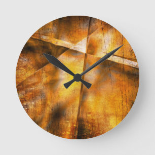abstrakter bunter Hintergrund der Kunst Runde Wanduhr