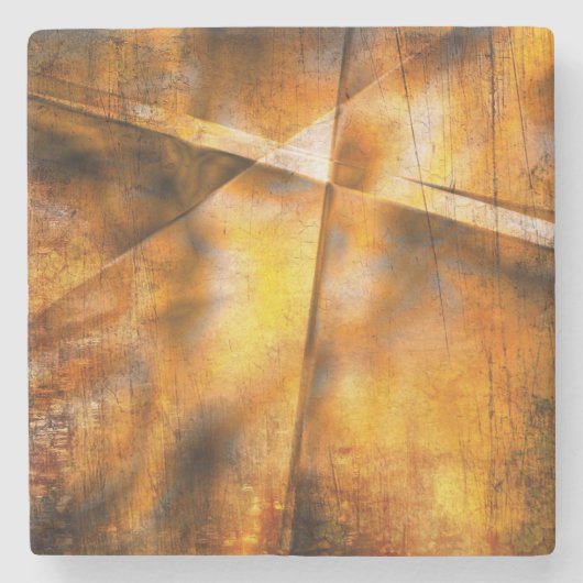 abstrakter bunter Hintergrund der Kunst Steinuntersetzer (Vorderseite)