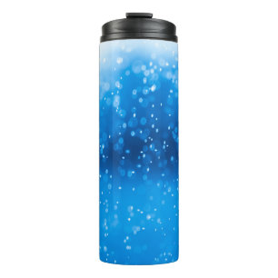 Abstrakter, bunter Hintergrund. Thermosbecher
