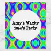 Abstrakter, bunter Nebel Weinetikett (Einzelnes Label)