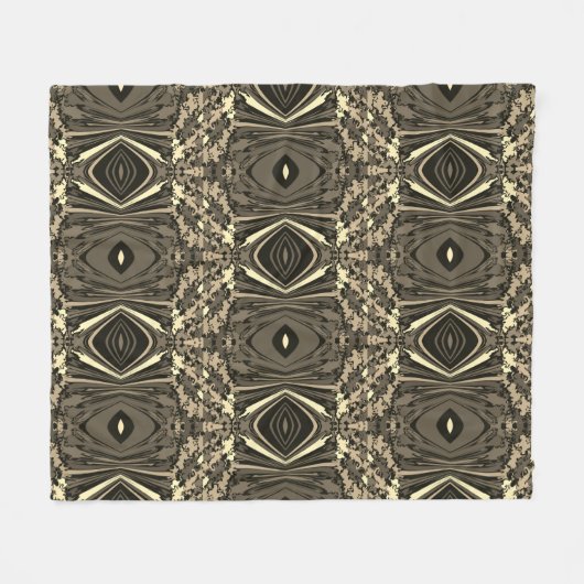 Abstrakter, bunter Twirl Pinched Halb Brick / Sepi Fleecedecke (Vorderseite (Horizontal))