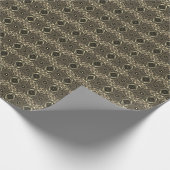 Abstrakter, bunter Twirl Pinched Halb Brick / Sepi Geschenkpapier (Ecke)