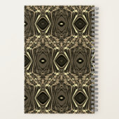 Abstrakter, bunter Twirl Pinched Halb Brick / Sepi Notizblock (Rückseite)