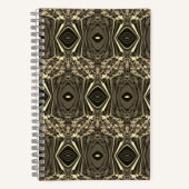 Abstrakter, bunter Twirl Pinched Halb Brick / Sepi Notizblock (Vorderseite)