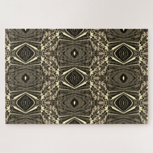 Abstrakter, bunter Twirl Pinched Halb Brick / Sepi Puzzle (Horizontal)