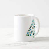 Abstrakter bunter Weihnachtsbaum Kaffeetasse (VorderseiteRechts)