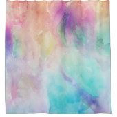 Abstrakter Buntnebel Duschvorhang (Vorderseite)