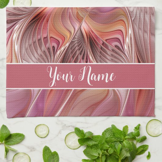 Abstrakter Butterfly-Fraktal Geschirrtuch (Gefaltet)