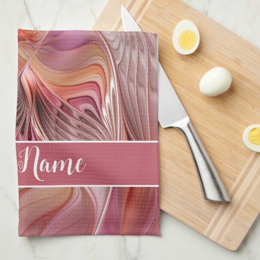 Abstrakter Butterfly-Fraktal Geschirrtuch (Viertel Falte)