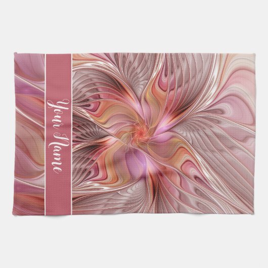 Abstrakter Butterfly-Fraktal Geschirrtuch (Horizontal)