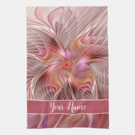 Abstrakter Butterfly-Fraktal Geschirrtuch