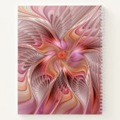 Abstrakter Butterfly-Fraktal Notizblock (Rückseite)