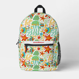 Abstrakter Cartoon Bedruckter Rucksack